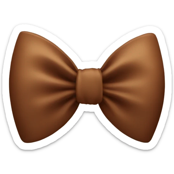Brown bow  sticker