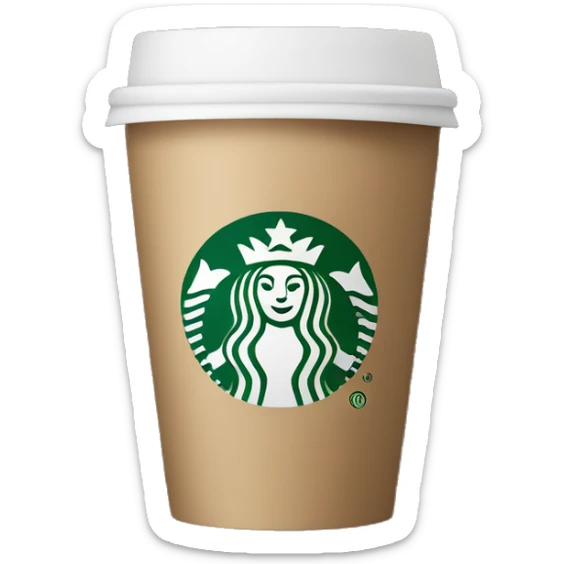 Starbucks coffee cup  sticker
