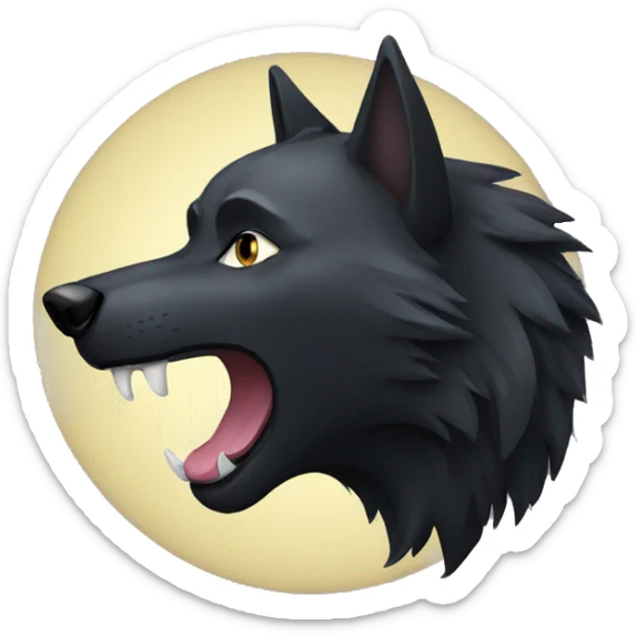 black Wolf sticker