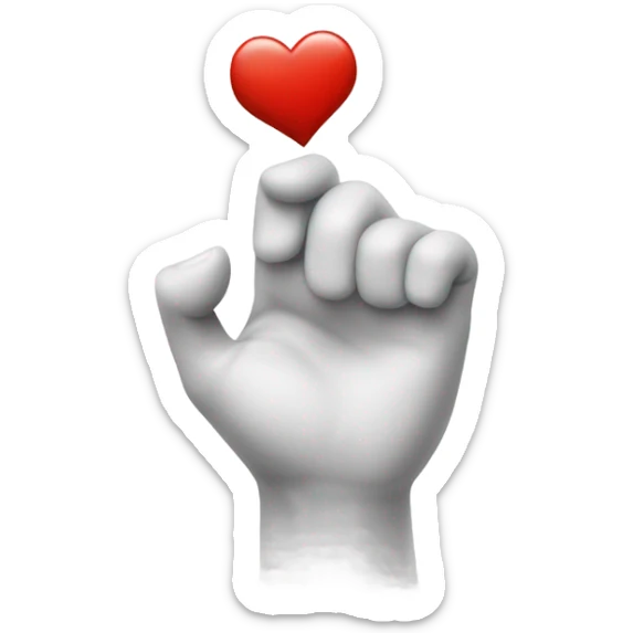 emoji-style hand making the "chef's kiss" gesture, with a small heart near the fingertips sticker