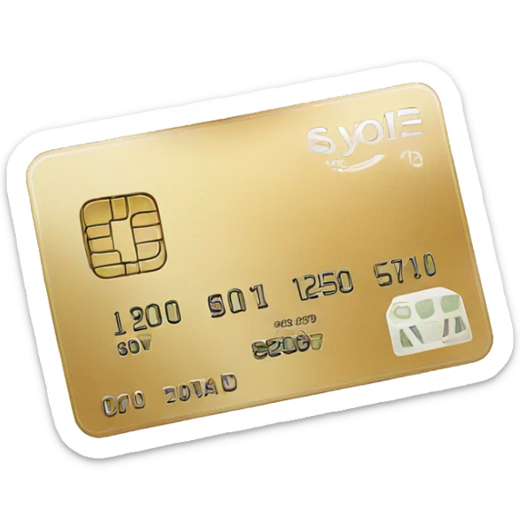 Credit card sticker