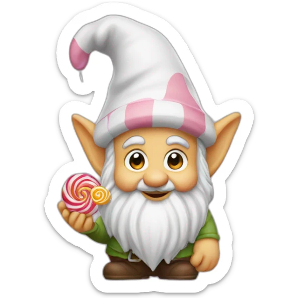 gnome with candy’s  sticker