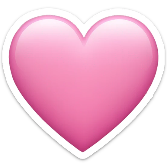 Pink heart sticker