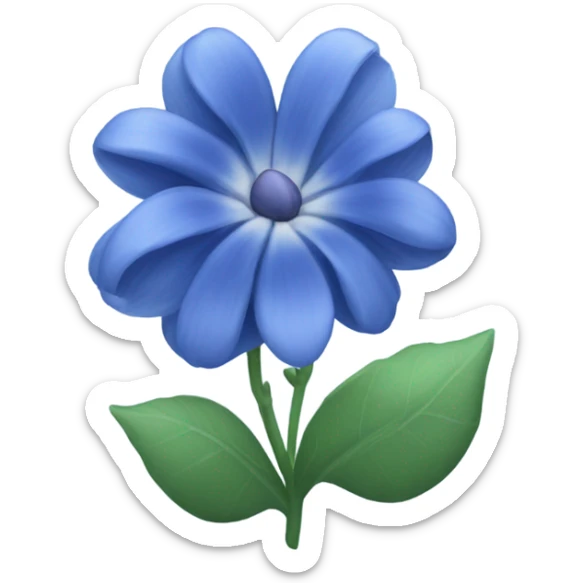 Blue bloom sticker