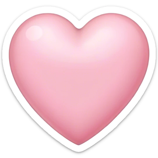 Light pink heart sticker