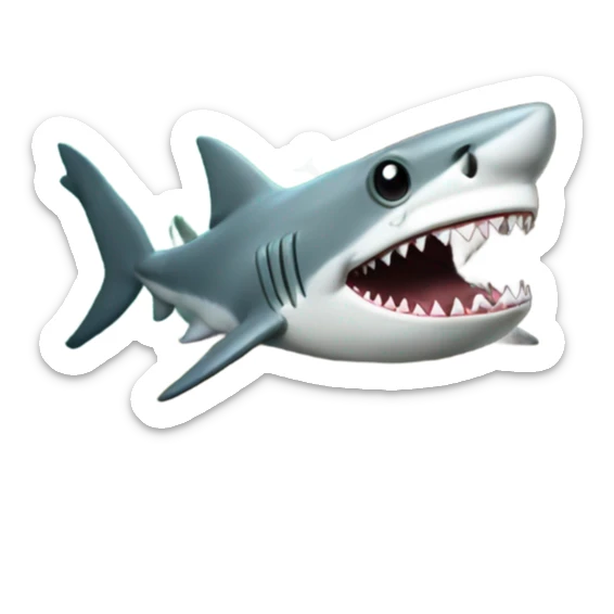 shark tree sticker