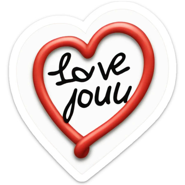 Love you sticker
