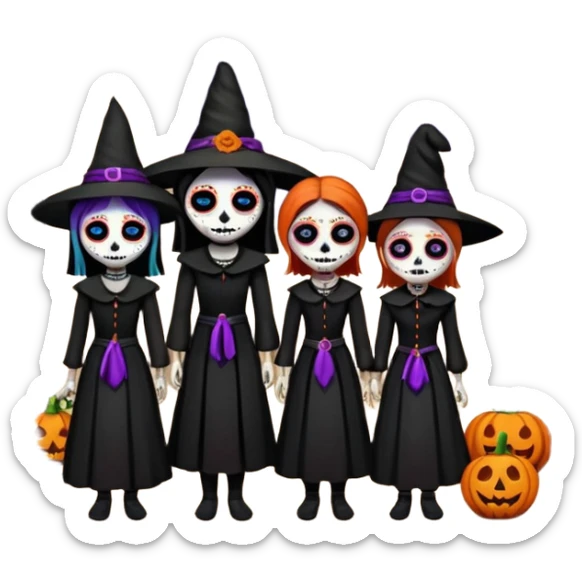 Day o the death, missing people, hereditary movie, museum,,culture,museum in mexico, clothes o missing people, witches, witchcraft sticker