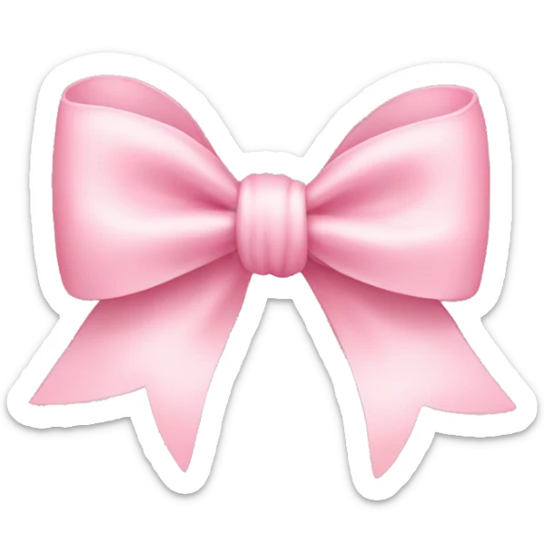 Baby pink bow  sticker