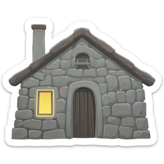 cave house sticker
