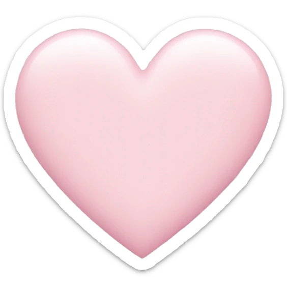 pastel pink heart sticker