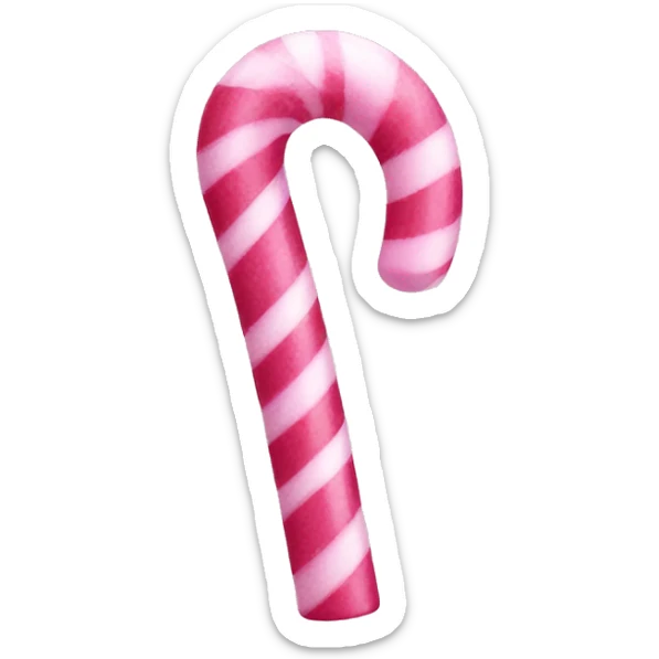 Pink candy cane sticker