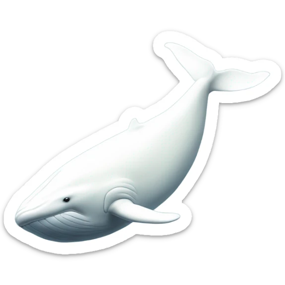 white whale , underside sticker