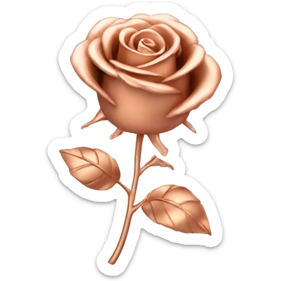 Rose gold sticker