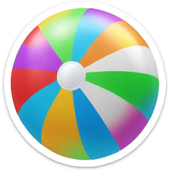 beach ball sticker