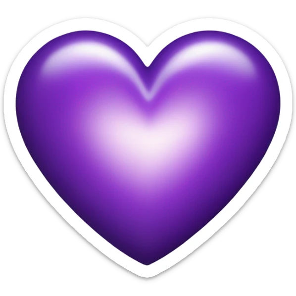 Purple heart sticker