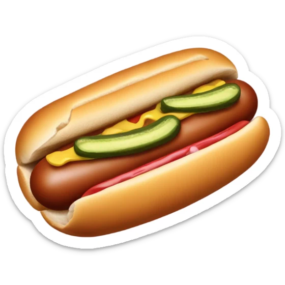 Hot dog sticker