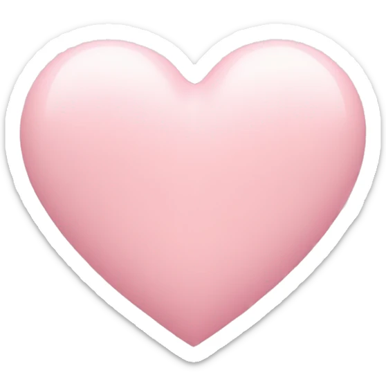 Pastel pink heart sticker