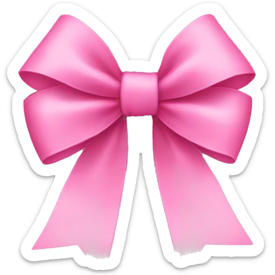 pink bow sticker