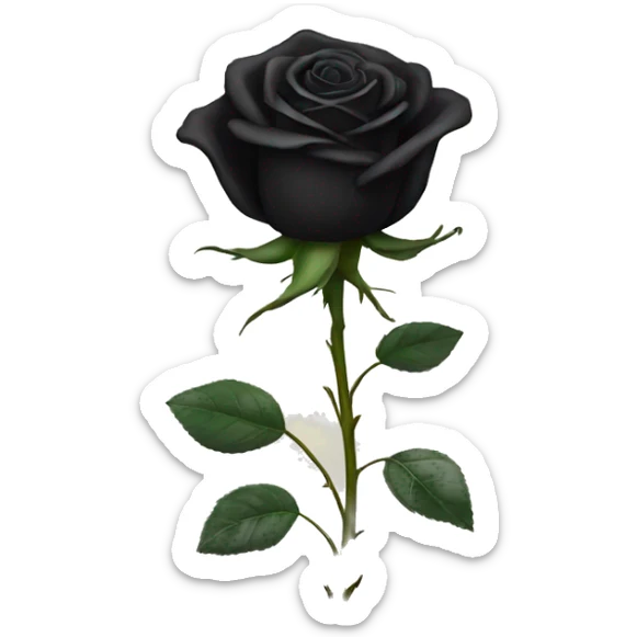 black rose sticker