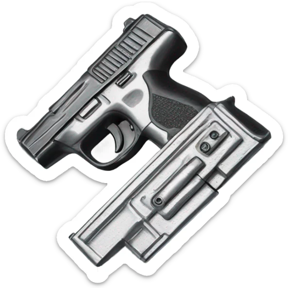 Gun  sticker