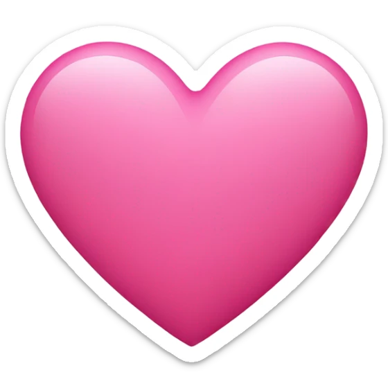 Pink heart  sticker