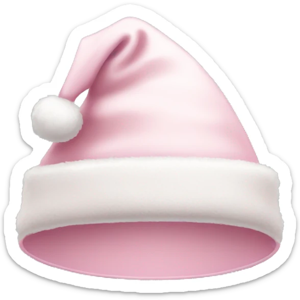 Light pink Santa hat sticker