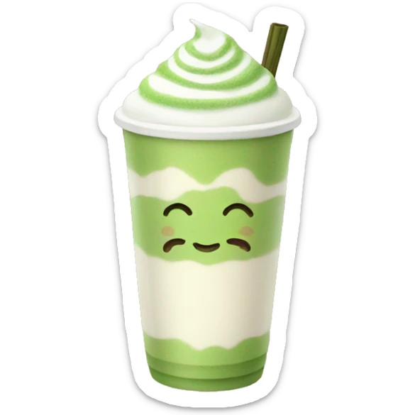 Matcha latte  sticker