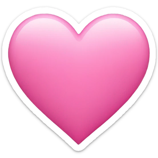 pink heart sticker