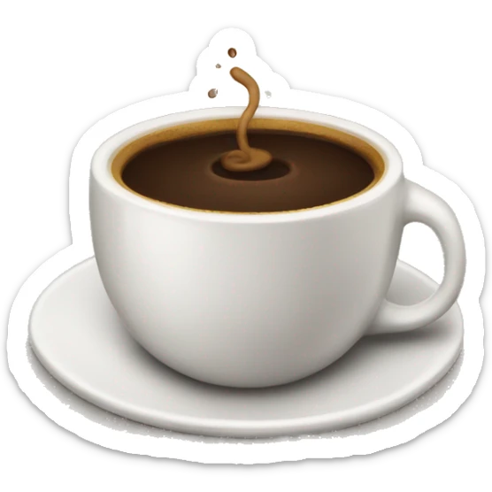 Coffee sticker