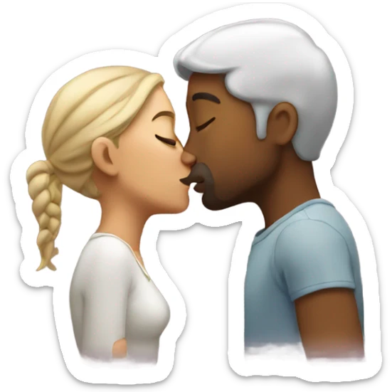 Kissing sticker