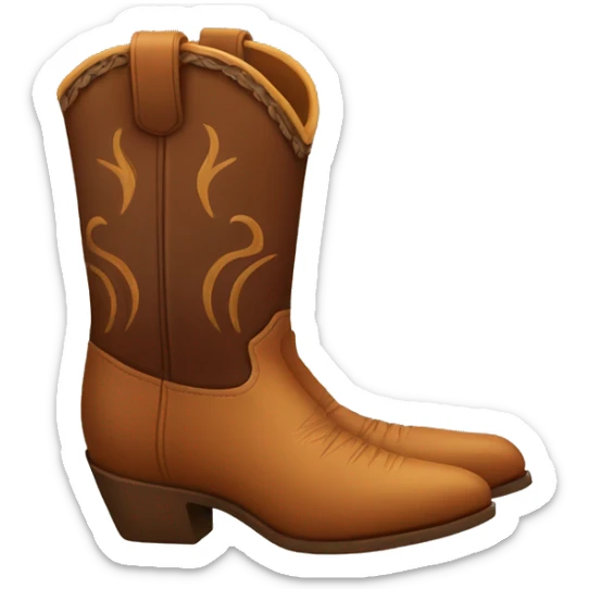 Cowboy boots sticker