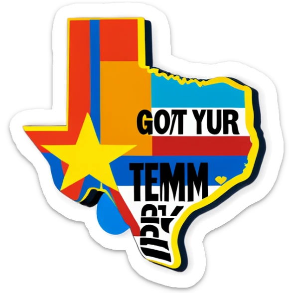 State of Texas with saying in quotes I Got Your Back I’m a Texas Realtor sticker