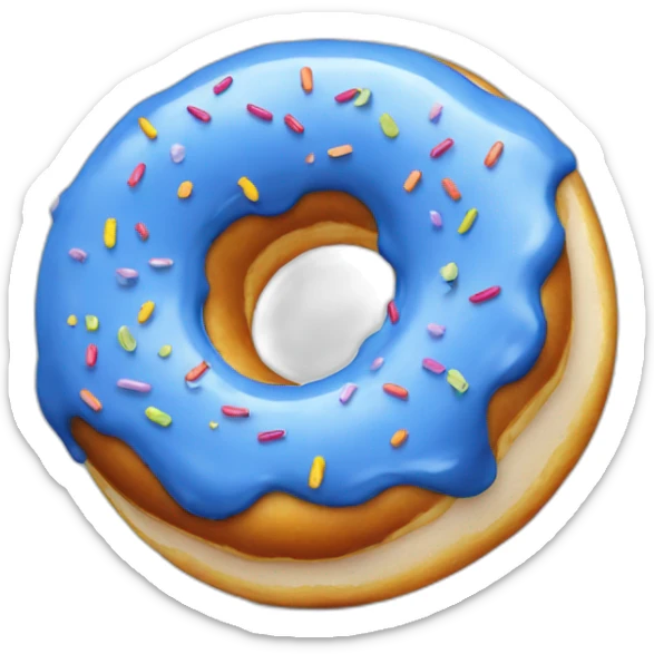 Donut bleu  sticker