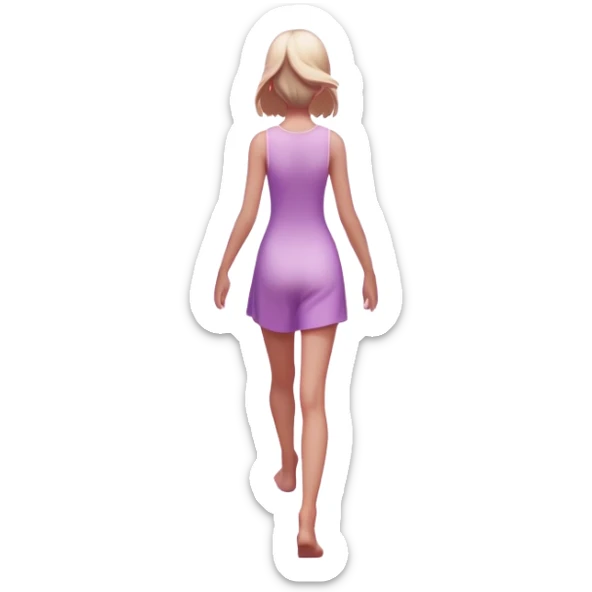 
A small figure walks across a glowing bridge, holding soft pink and purple orbs in each hand—symbolizing compassion and forgiveness. A gentle heart aura trails behind them, showing healing in motion. sticker