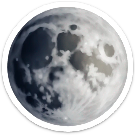 Moon sticker