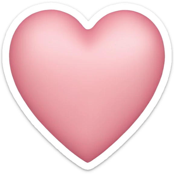 light pink heart sticker