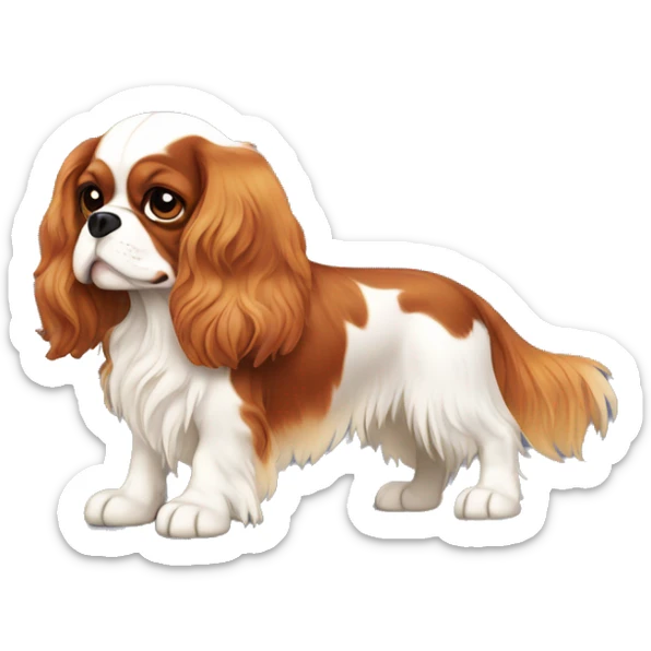 Cavalier King Charles spaniel sticker