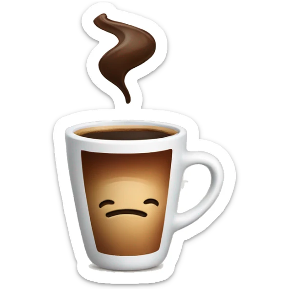 cup of coffee sticker