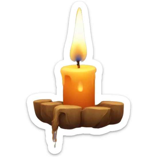 Candle spell sticker