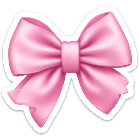 Baby pink bow  sticker