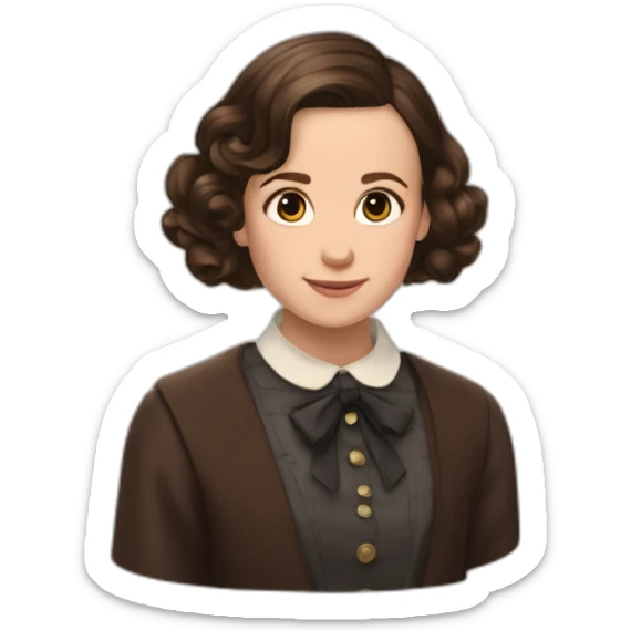 Millie Bobby brown in henola holmes movie sticker