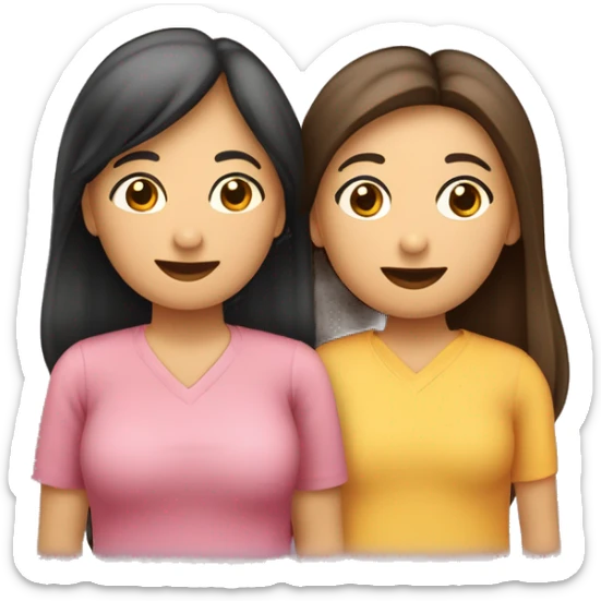 familia de 4 papá gordo cabello chino, mamá cabello güero lasio, hijo mayor cabello lasio hija menor cabello chino sticker