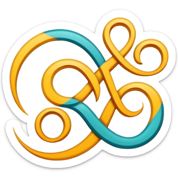 Symbol used to refer to a translation of a word into another language; the two languages ​​translated are Arabic and Spanish. sticker