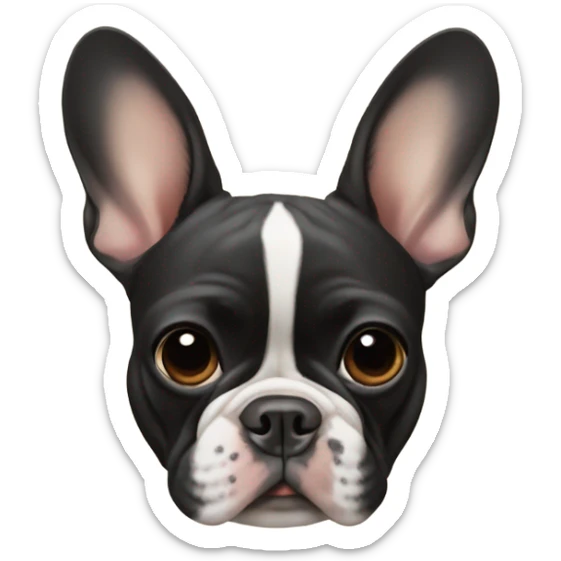 Black and Tan French bulldog and fawn French bulldogs  sticker