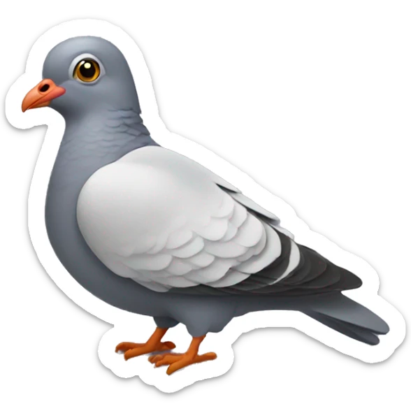 grandmother pigeon sticker