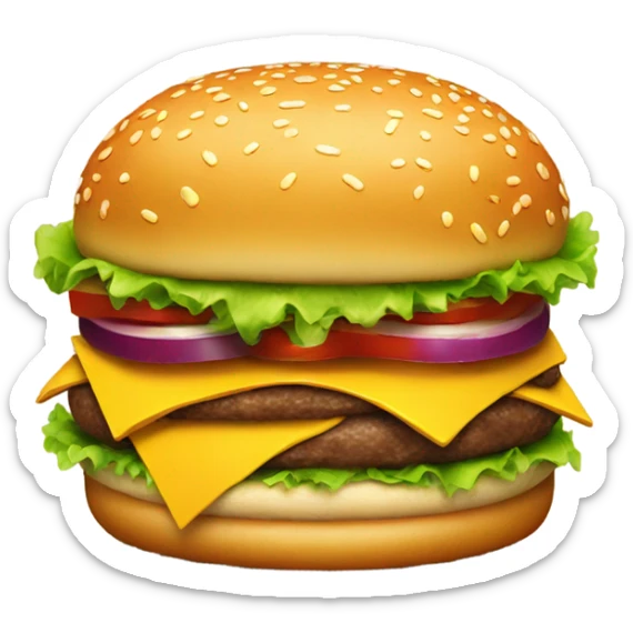 Burger sticker