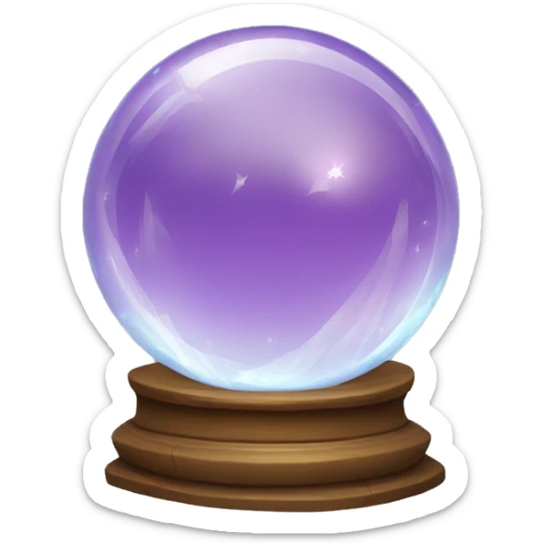 Crystal ball sticker