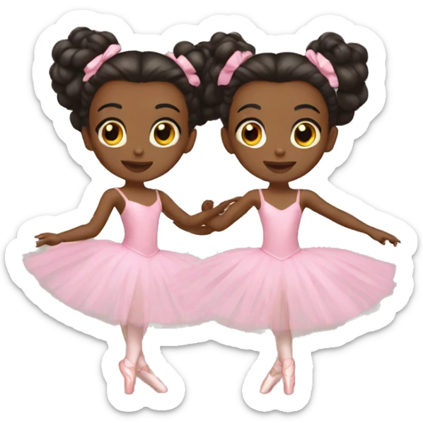 ballet twins sticker