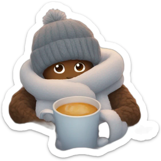 cozy winter sticker